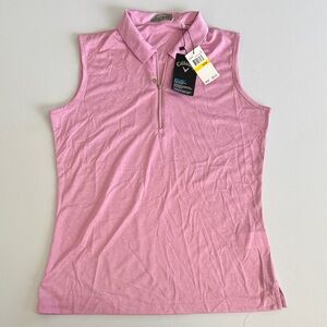 NWT Callaway Women's Light Pink Sleeveless Tank Top Size Medium